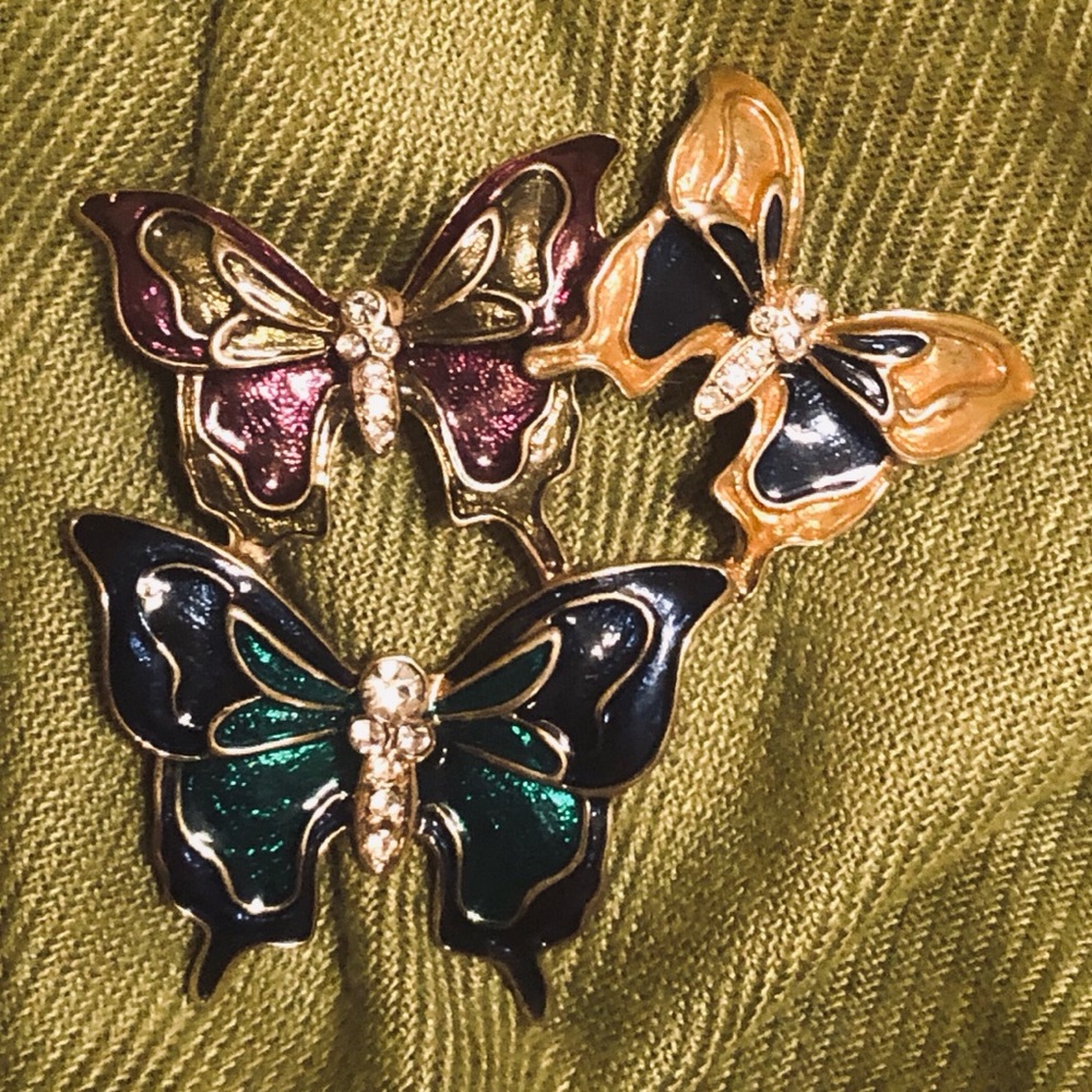 Butterfly pin. Vintage